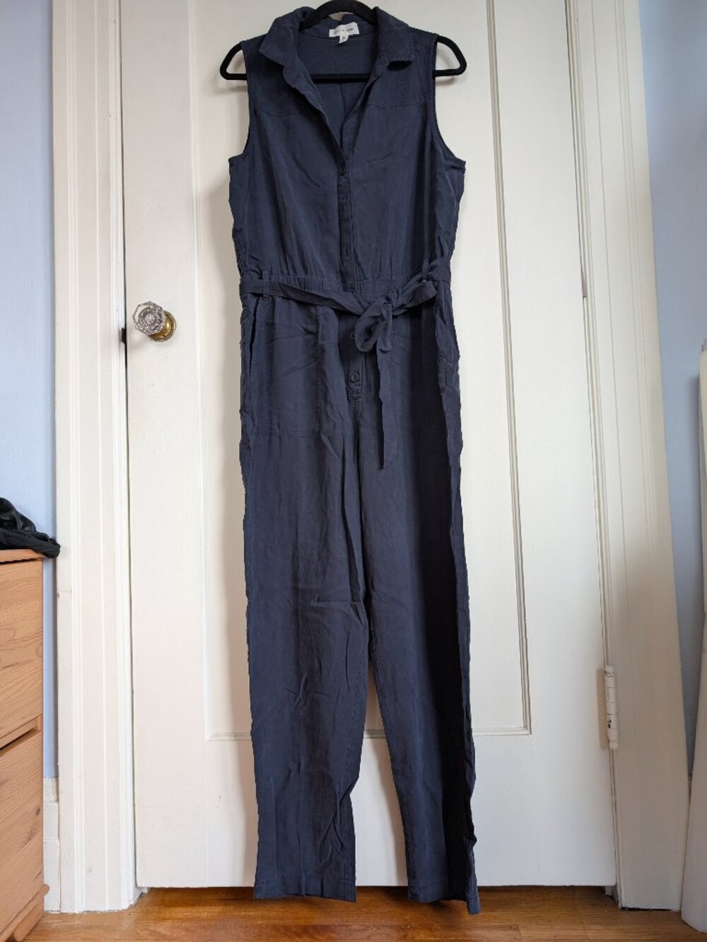 Tencel navy jumpsuit NWOT